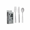 Creative Products Sensations Cutlery Assorted Metalic Silver Hammered, 24PK 746101